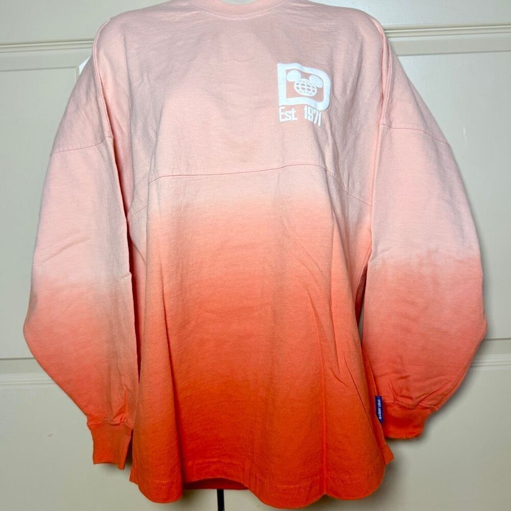 Walt Disney World Ombre Spirit Jersey Women Coral Peach 2022 NWT S Small Unisex